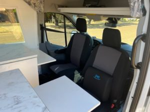 Front Seats Swivel Creating Table/Desk